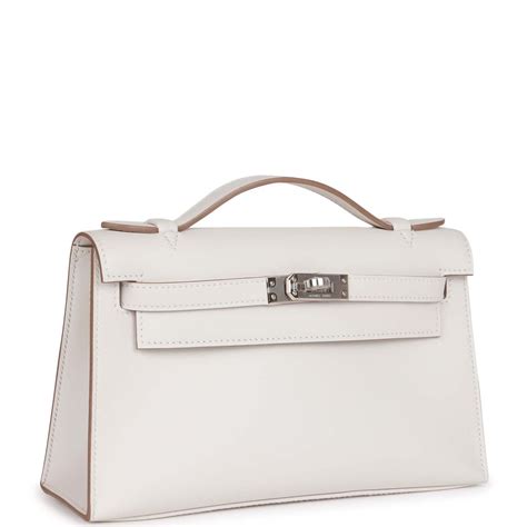 hermes kelly pochette gris pale swift palladium hardware|Hermes kelly pochette size.